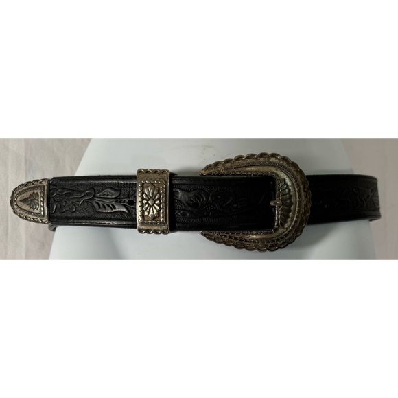Vintage Accessories - 90’s Vintage Black Leather Belt